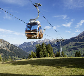 Bild einer Gondel der Bergbahnen Lenk