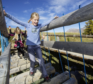 Bild von Kindern auf dem Murmelitrail
