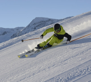 Bild eines Skifahrers