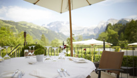 Bild der Terrasse des Restauranst Oh de Vie