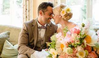 Bild eines Hochzeitspaares im Lenkerhof