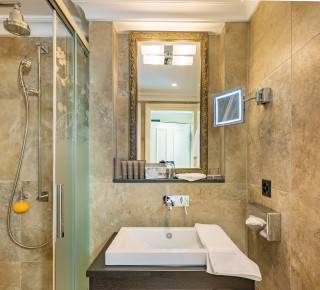Bild des Badezimmers im Mini Einzelzimmer