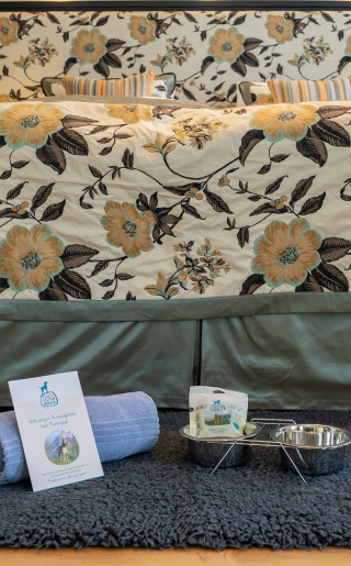Hunde-Amenities im Zimmer