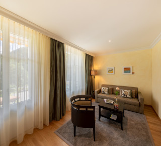 Ansicht der Wohnecke in der Cosy Junior Suite