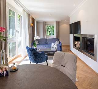 Ansicht des Essbereiches der Premium Corner Suite